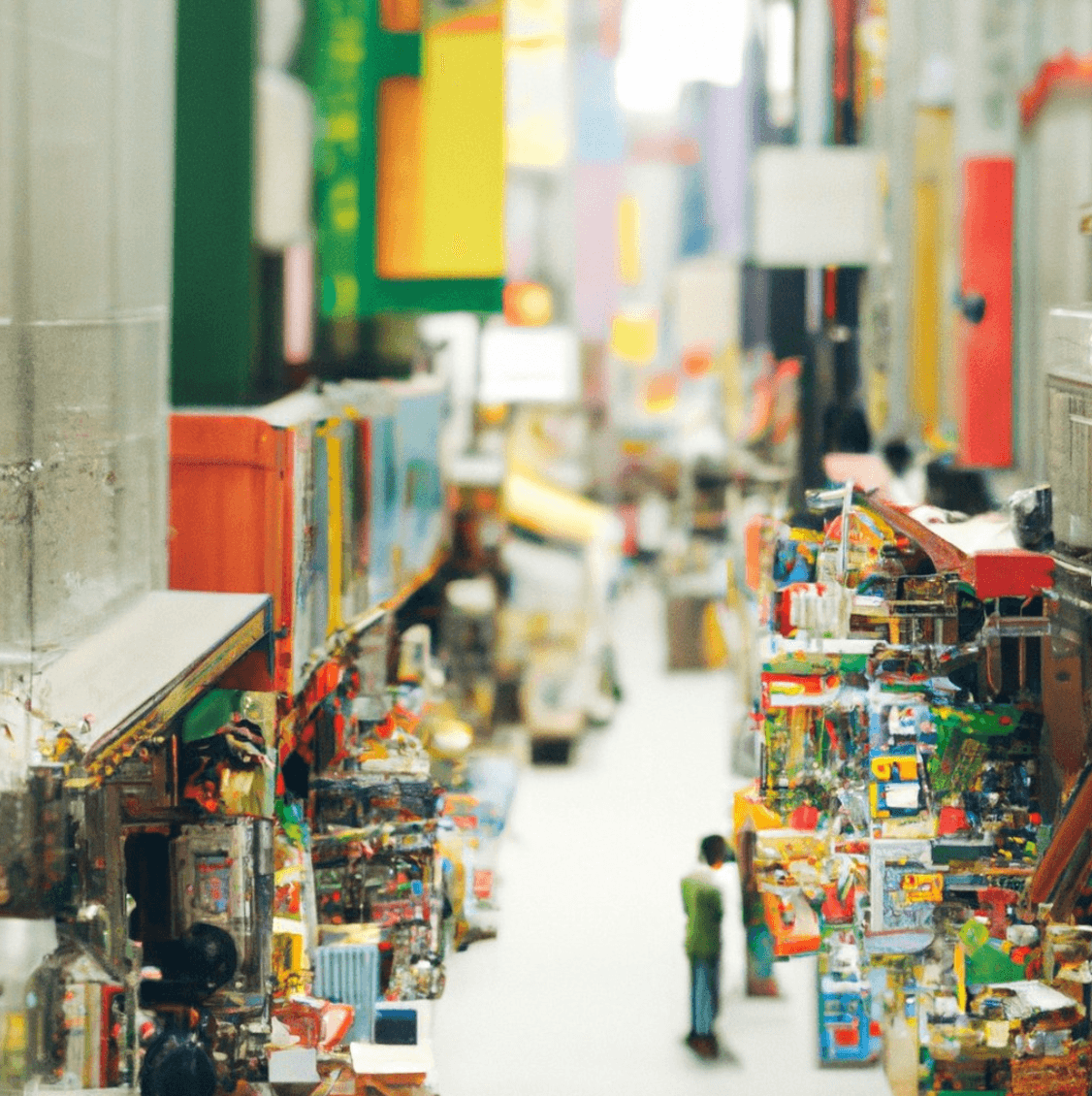 Simon's DALL-E art, "Mini Tokyo"